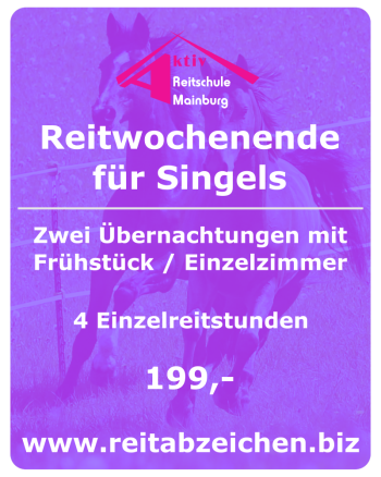 Reitwochenende für Singles